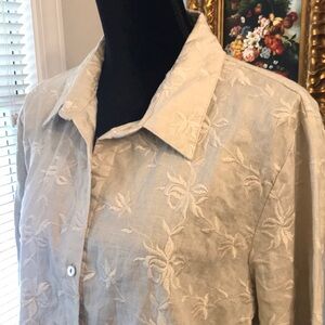 Peck & Peck Linen Top